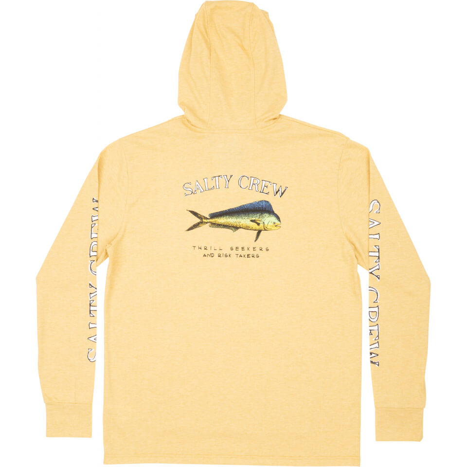 Salty Crew EL DORADO HOOD TECH TEE in Kelp