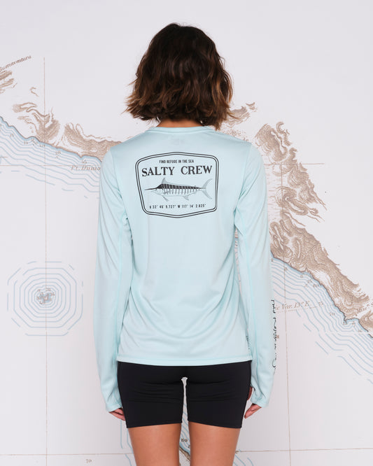 Salty Crew Womens - Stealth Sea Foam Pinnacle Crew