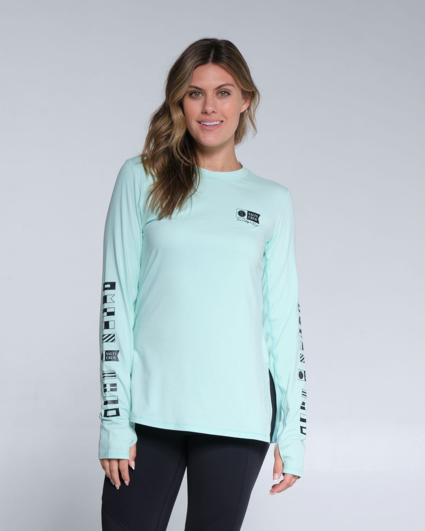 Salty crew PROTECCIÓN SOLAR THRILL SEEKERS CREW SUNSHIRT - Sea Foam en Sea Foam