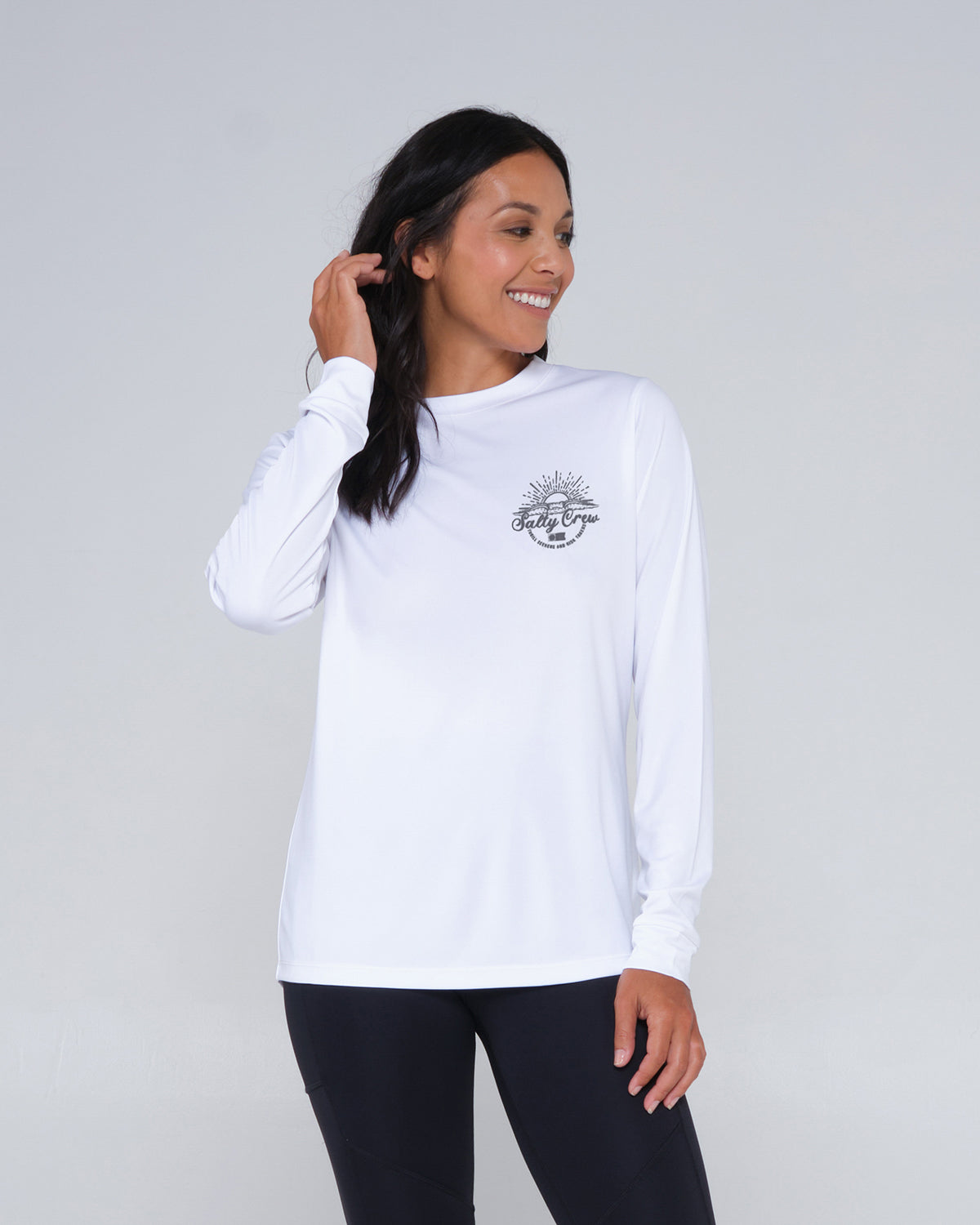 Salty crew PROTECÇÃO DO SOL SUN RAYS L/S SUN SHIRT - White in White