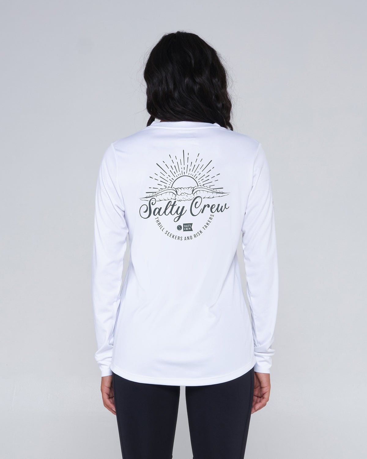 Salty crew MAGLIETTA DA SOLE PROTEZIONE SUN RAYS L/S - White in White