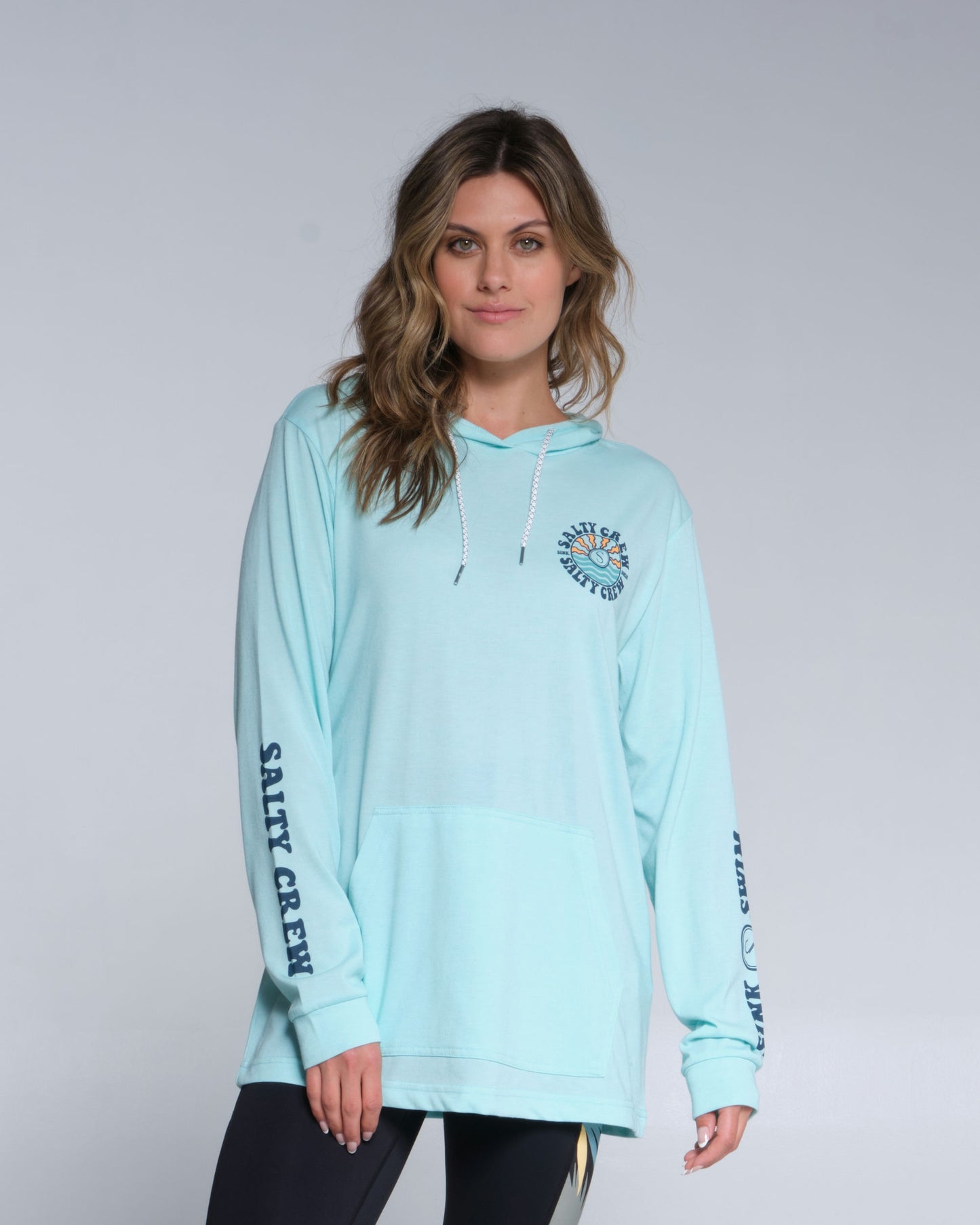 Salty crew SUN PROTECTION SUN WAVES MID WEIGHT HOODY - Sea Foam in Sea Foam