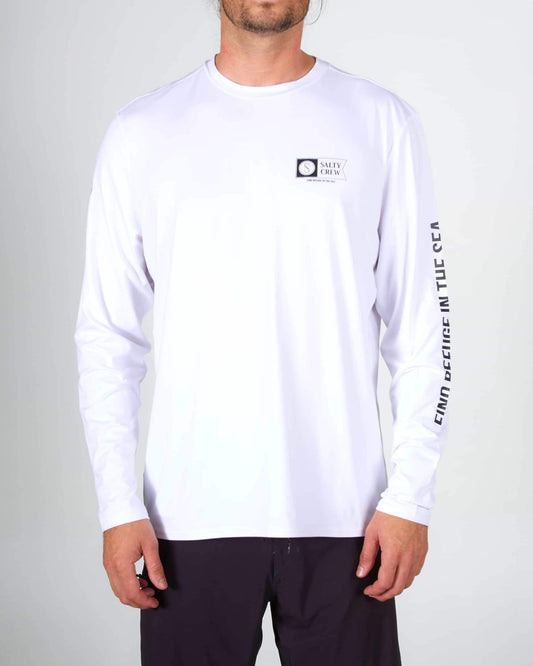 Salty crew SUN PROTECTION THRILL SEEKERS L/S SURF SHIRT - White in White