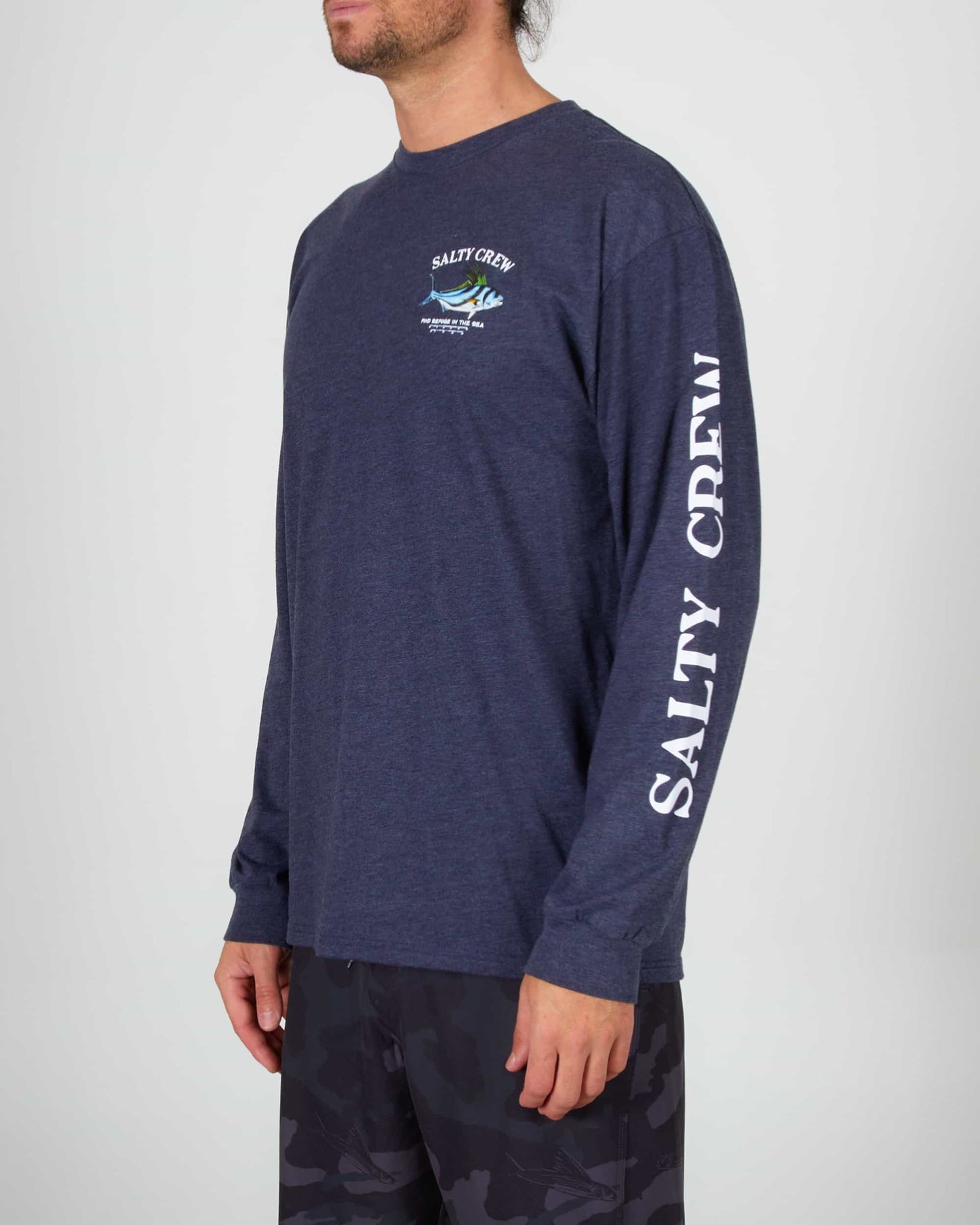 Haan Premium L/S Tee - Navy Heather