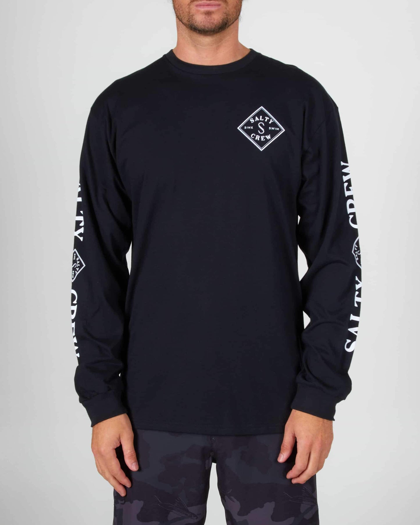 Salty Crew Mens Shirt Skipjack Premium 2XL / Black (BLK)