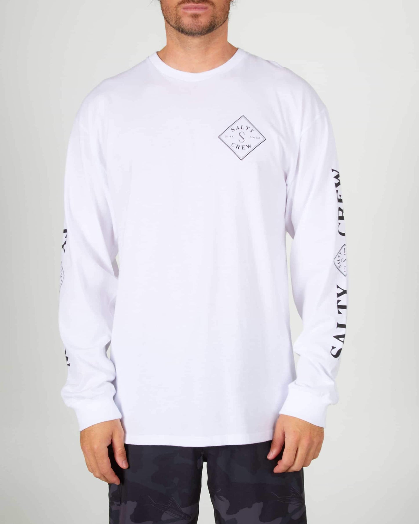 Salty crew T-SHIRTS L/S TIPPET PREMIUM L/S TEE - White in White