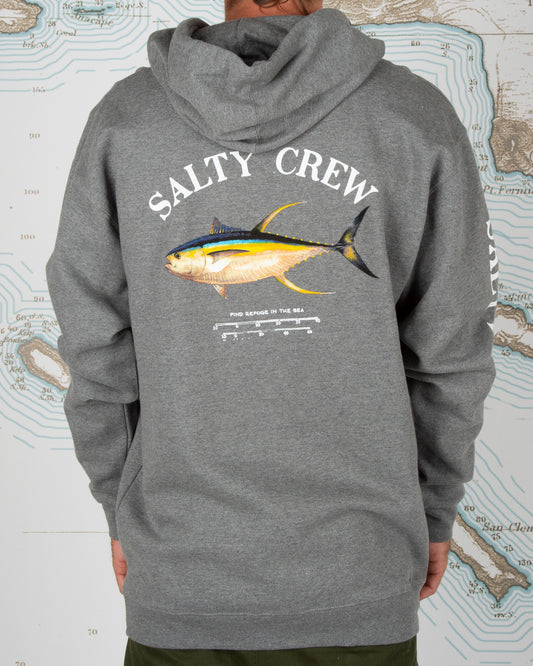 Salty Crew FLEECE STANDAARD Ahi Mount Gunmetal/Heather Kap Fleece in Gunmetal/Heather