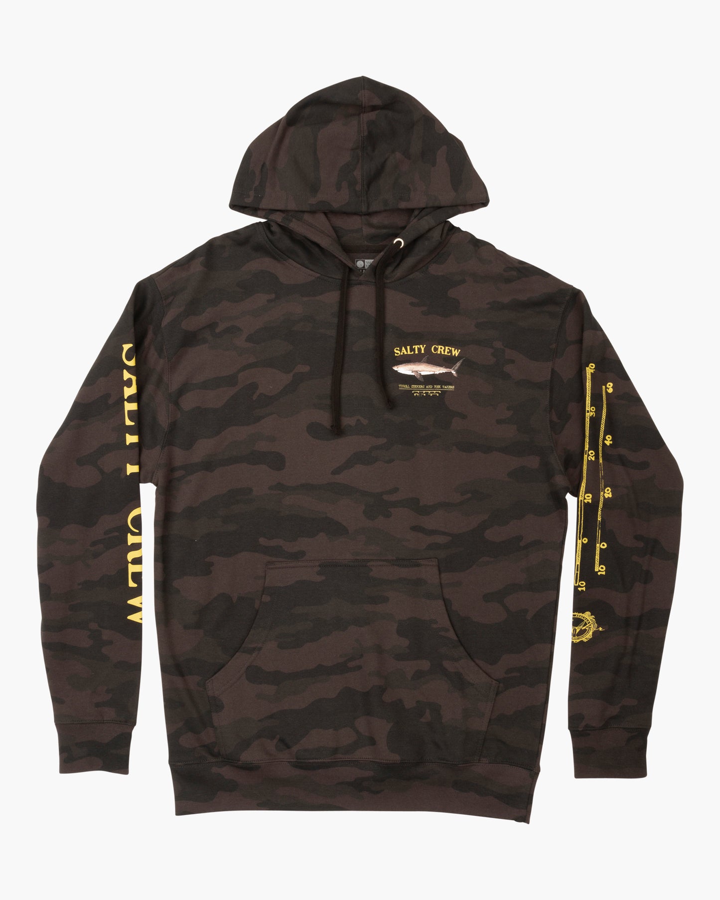 Bruce Boys Black  Camo  Hood Fleece