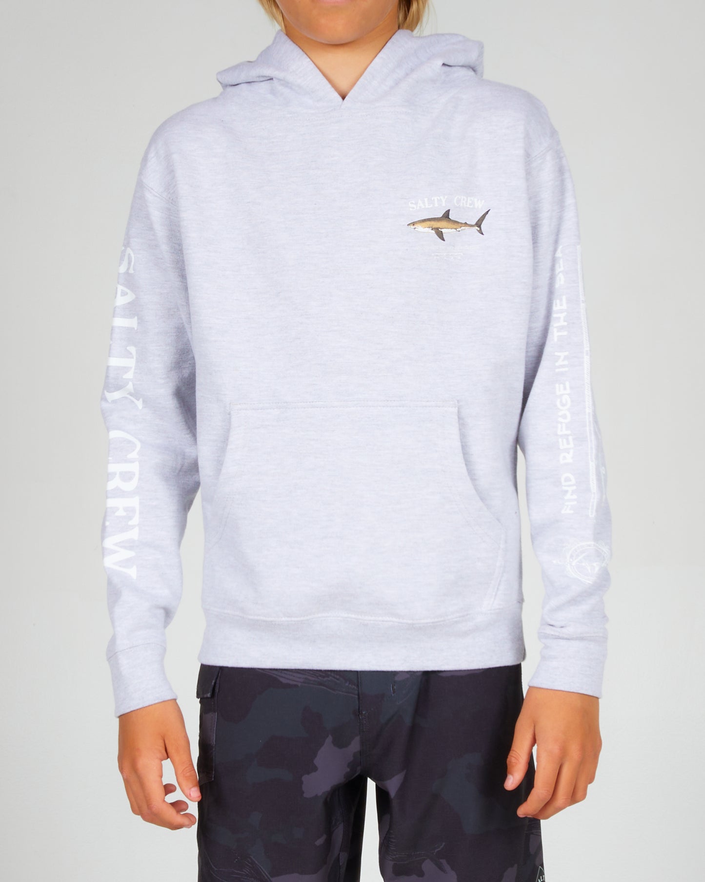 Bruce Boys Kap Fleece - Grijs Heather