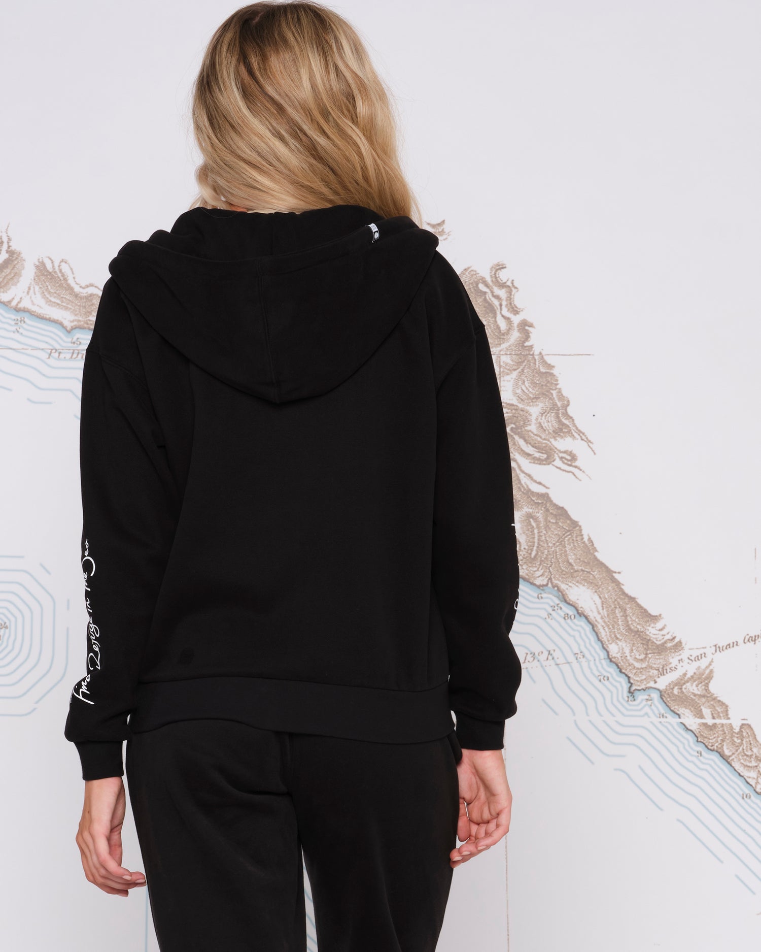 Salty Crew ALPHA ZIP HOODY en Black