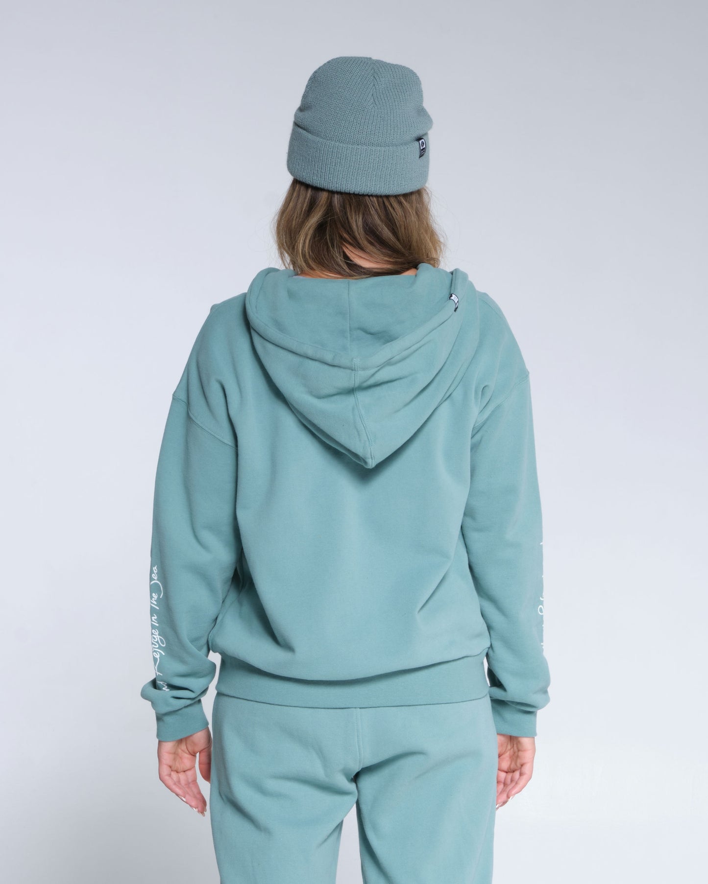 Salty crew FLEECE ALPHA SUDADERA ZIP - Dusty Turq en Dusty Turq