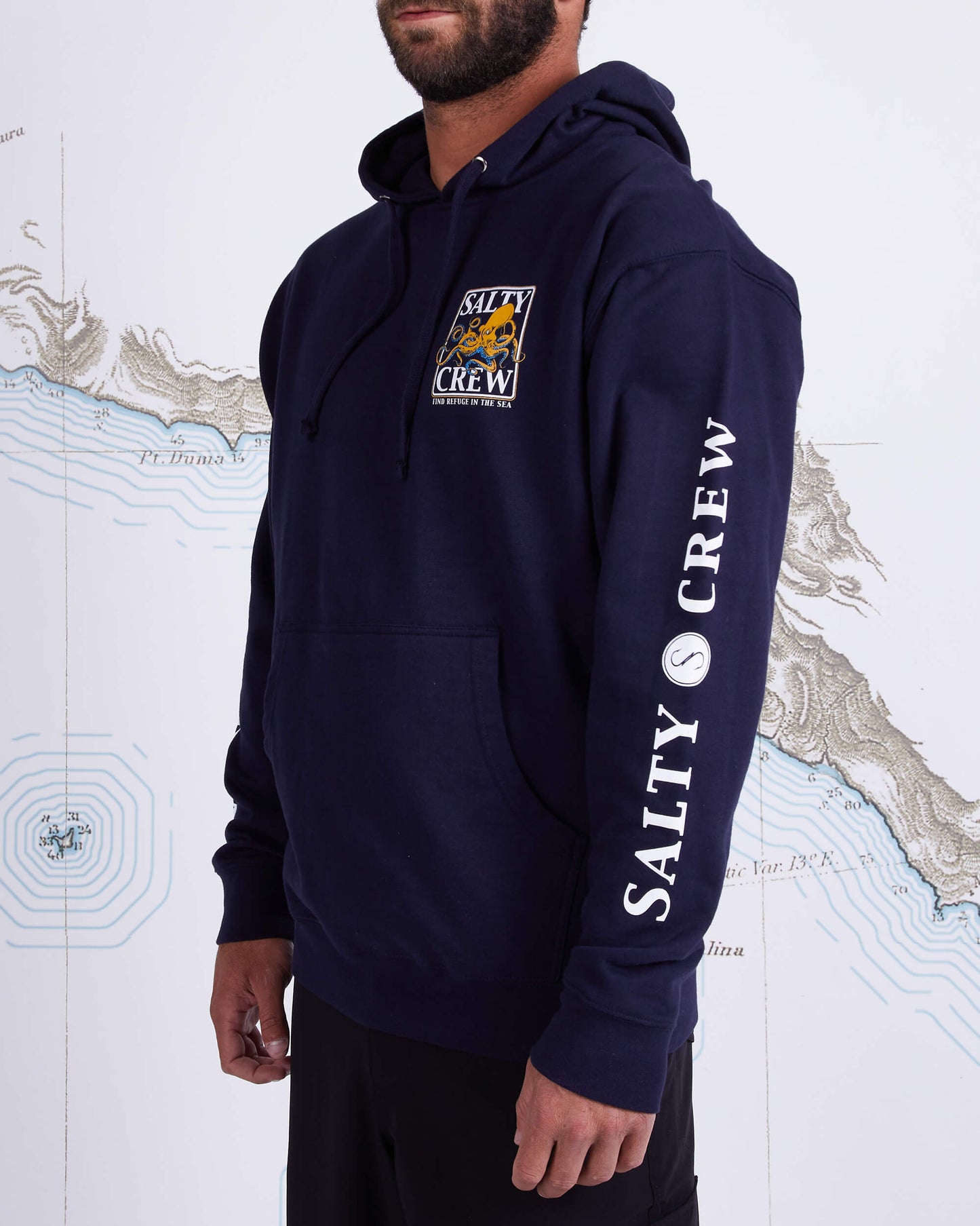 Salty crew Men's Sweatshirts INK SLINGER FLEECE in Navy