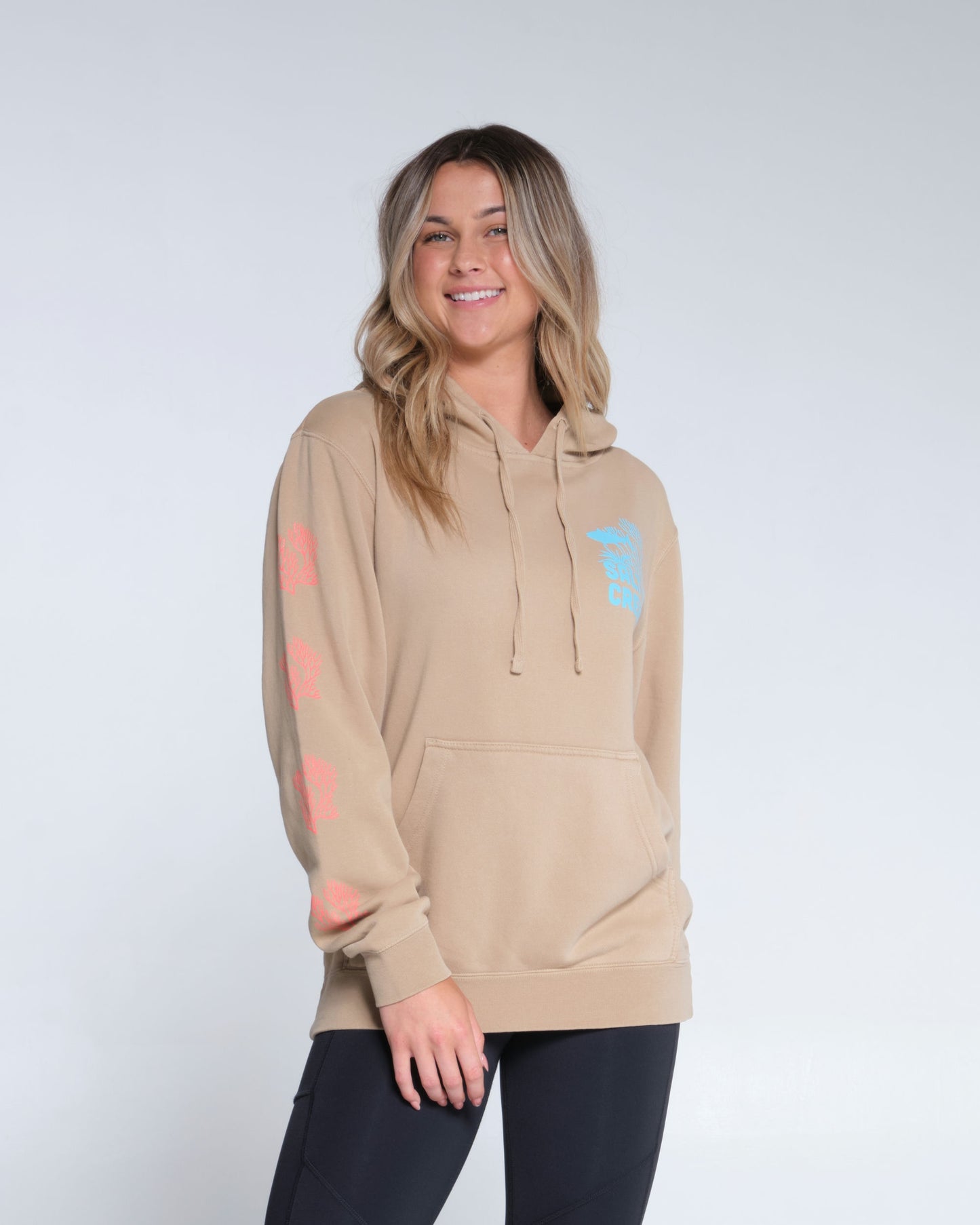 Salty crew FLEECE KELP FOREST BOYFRIEND  HOODY - Sandstone em Sandstone