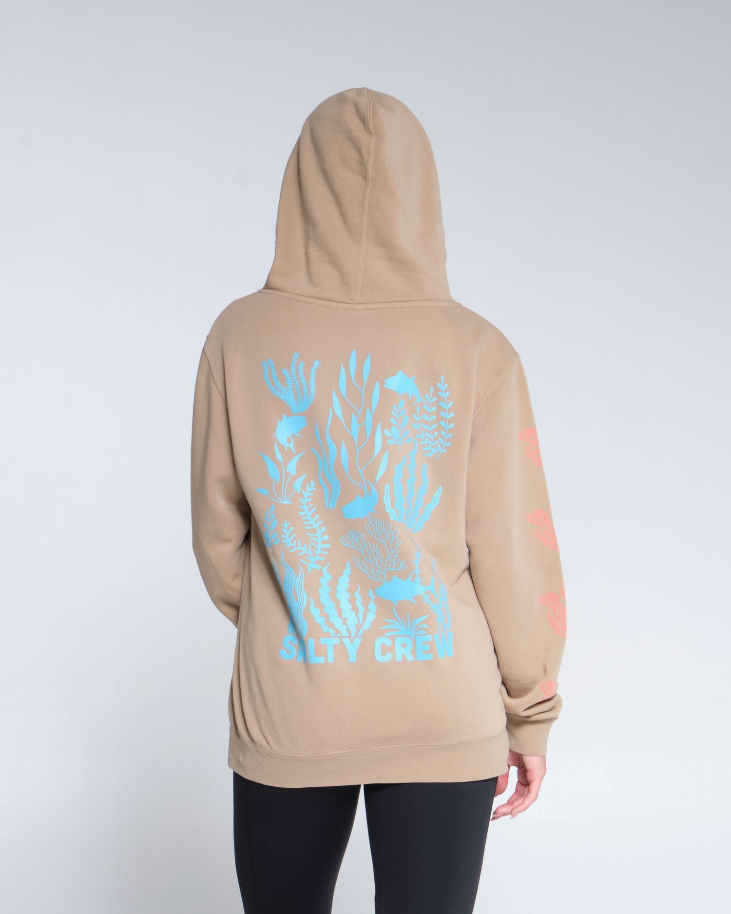 Salty crew FLEECE KELP FOREST BOYFRIEND  HOODY - Sandstone em Sandstone