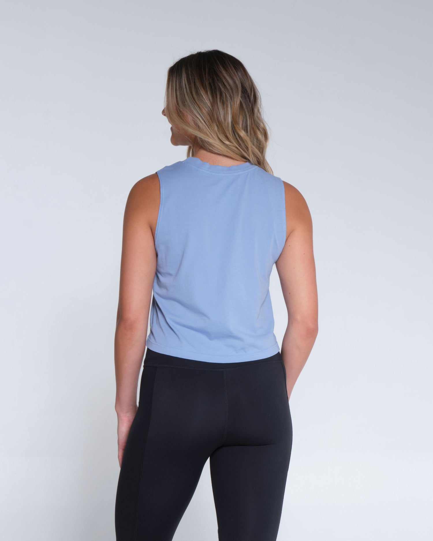 Salty crew TANK STANDAARD SHOREBREAK CROPPED MUSCLE TANK - Marine Blue in Marine Blue