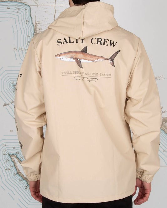 Salty crew Vestes pour hommes Bruce Cream Snap Jacket en CREME