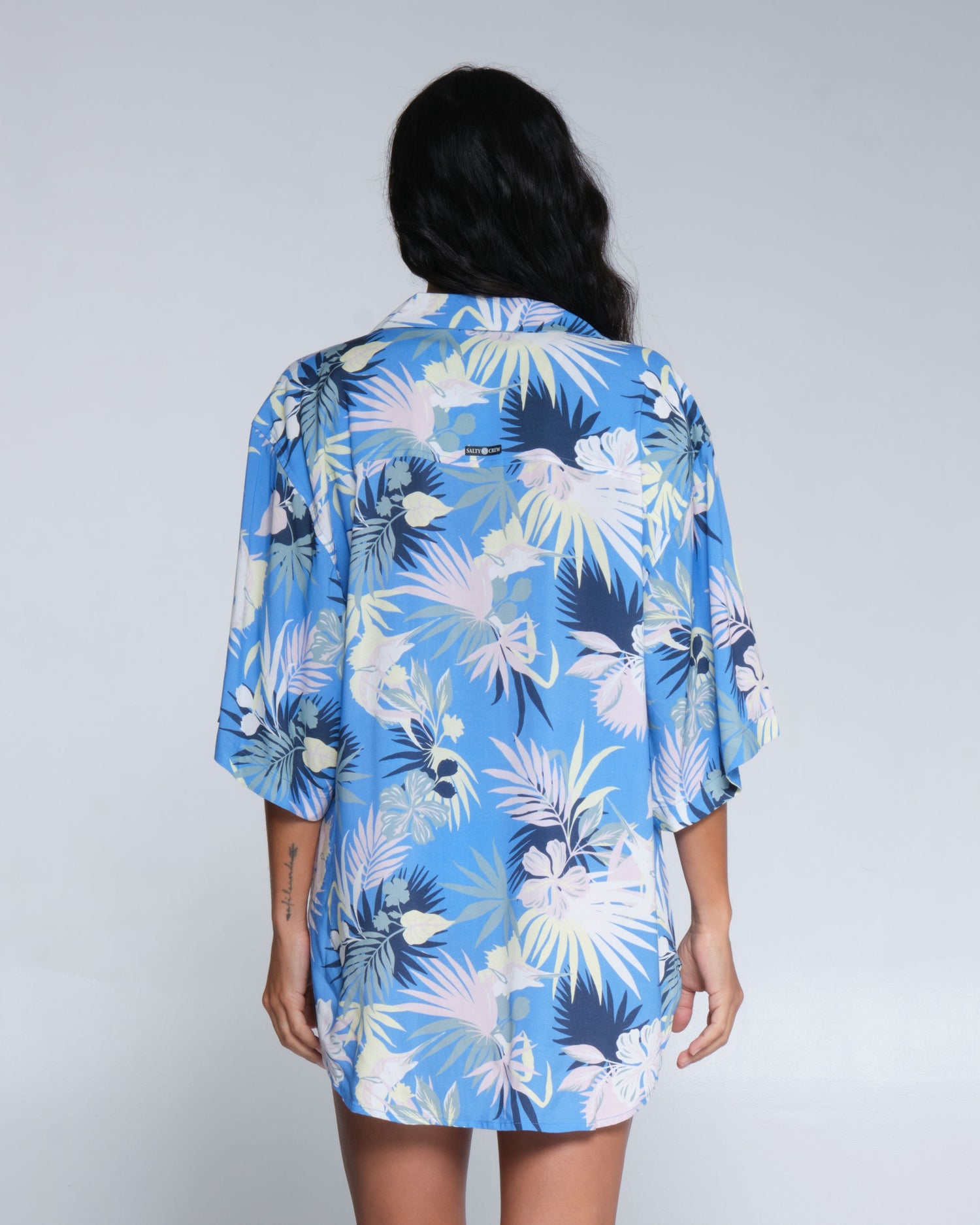 Salty crew Shirt/Dress DESERT ISLAND COVER UP - Bahama Blue in Bahama Blue