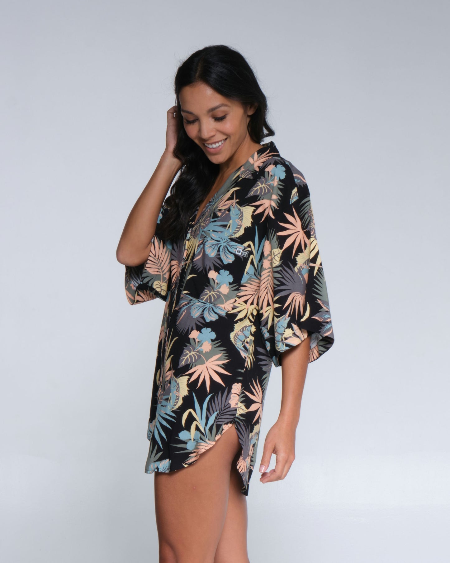 Salty crew Gonna/vestito DESERT ISLAND COVER UP - Black in Black