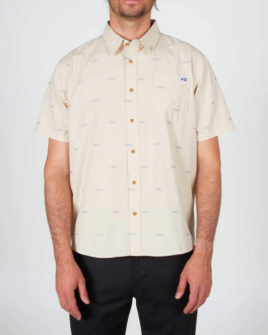 Salty crew WOVEN CAMISAS BRUCE S/S WOVEN - Natural en Natural