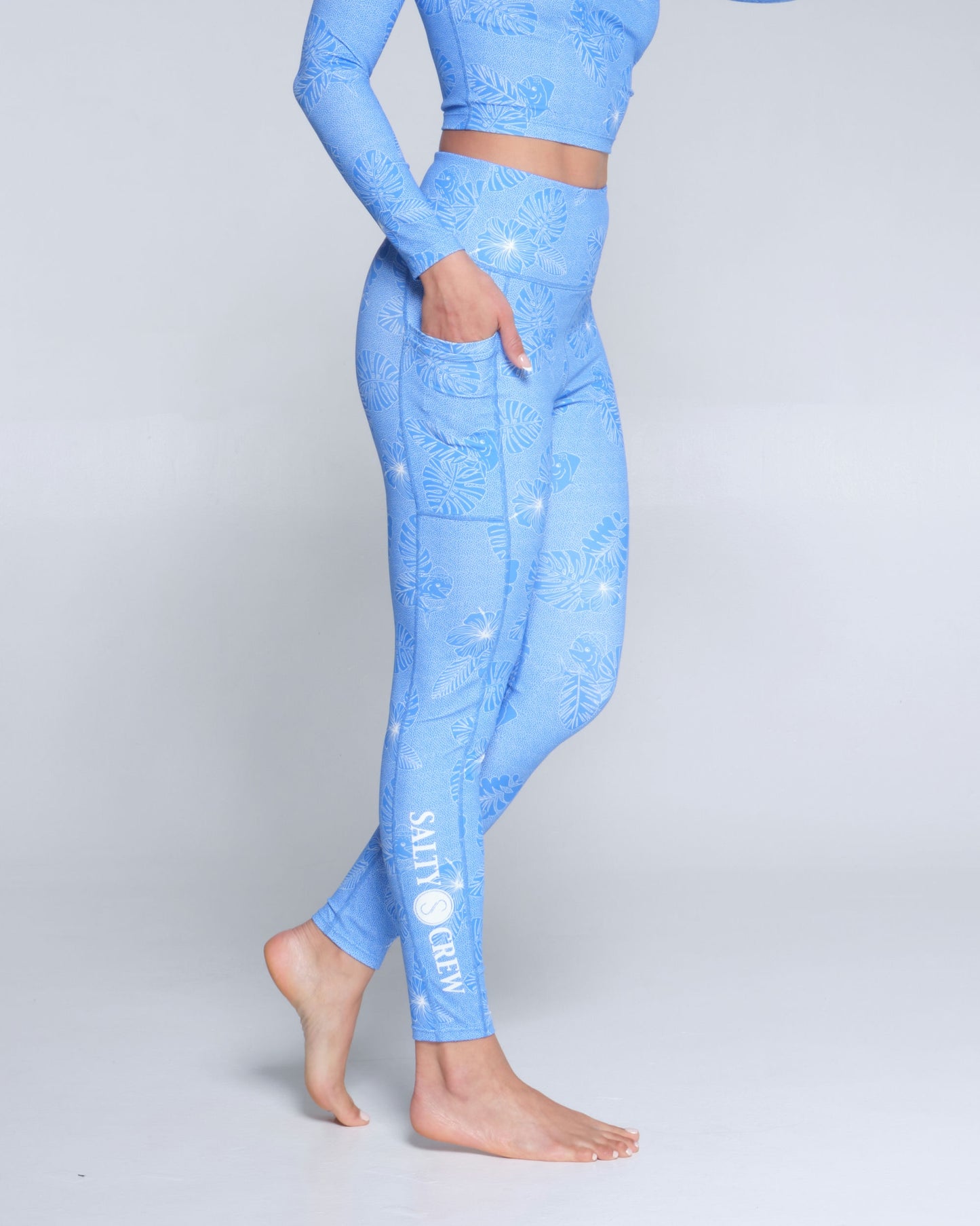 Salty crew PANTS FIND REFUGE LEGGING - Bahama Blue in Bahama Blue