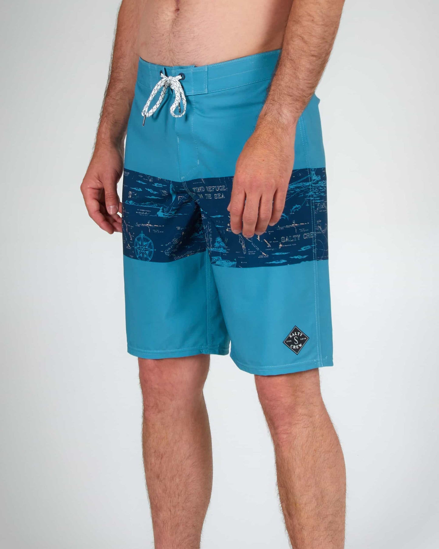 Salty crew CALÇADOS TOPWATER BOARDSHORT - NAVY/AQUA em NAVY/AQUA