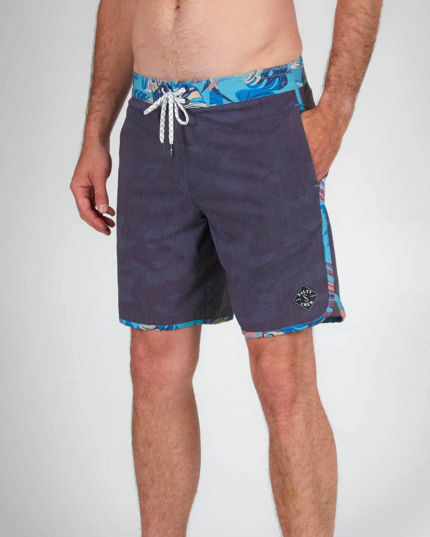 Salty crew CUDDY BOARDSHORT - Black/Aqua en Black/Aqua