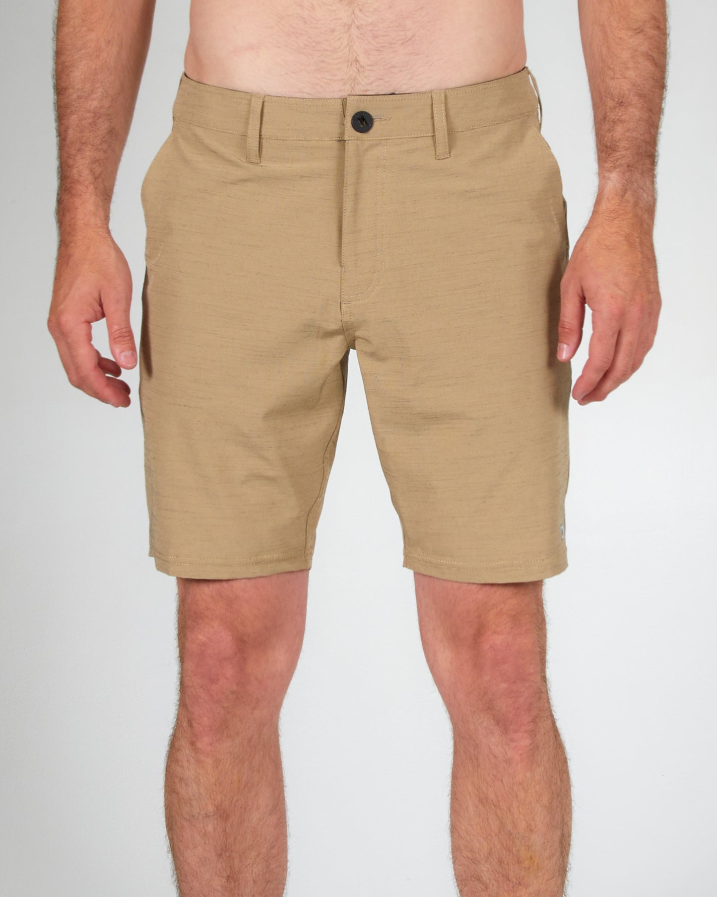 Vista frontal del Drifter 2 19" Khaki Hybrid Walkshort