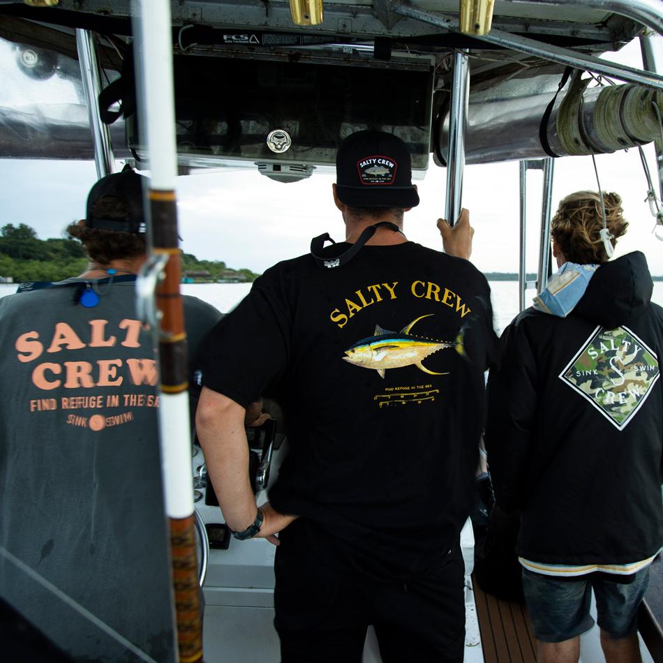 Salty Crew Homens - Ahi Mount Black  Standard S/S Tee