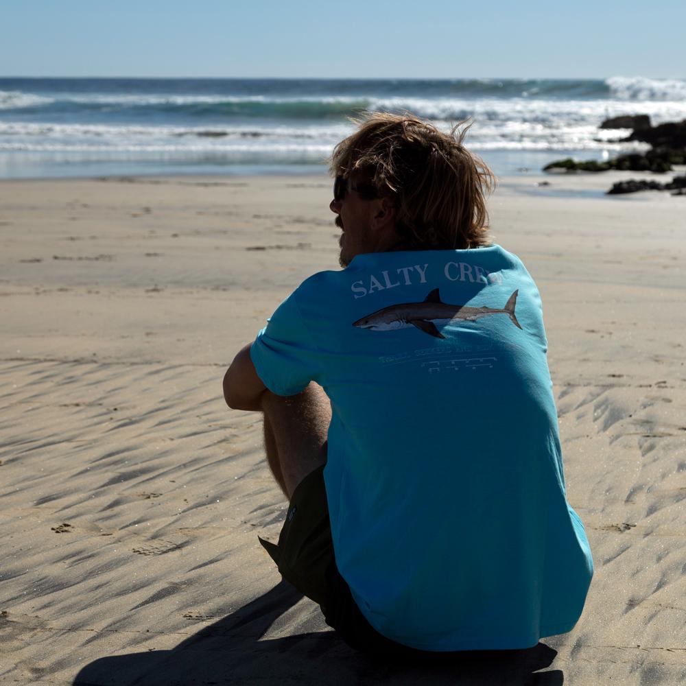 Salty Crew Bruce Premium S/S Tee em PACIFIC BLUE