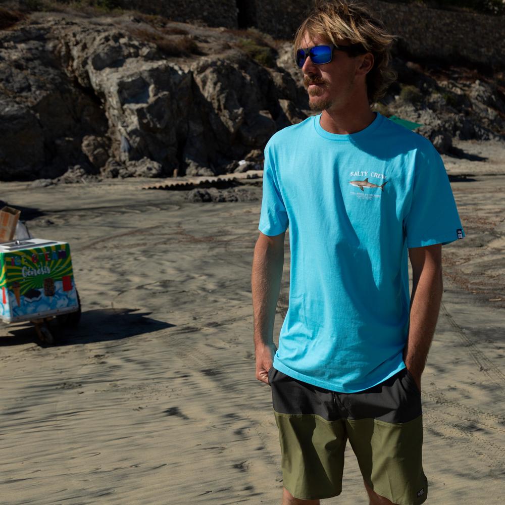 Salty Crew Bruce Premium S/S Tee em PACIFIC BLUE