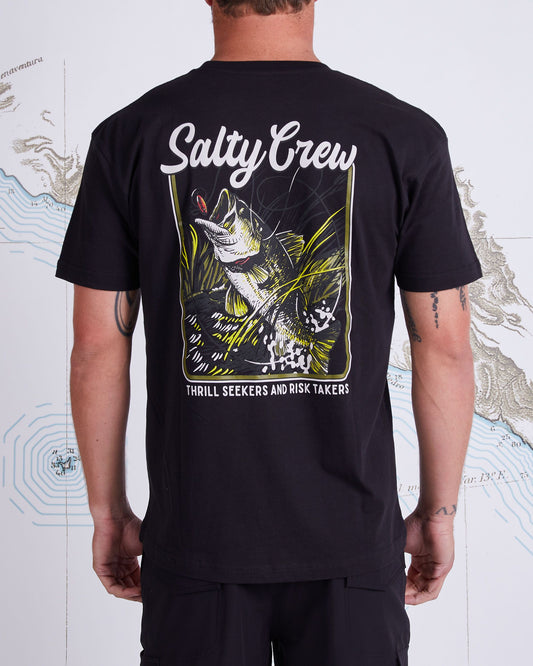 Salty crew Camisetas para hombre LARGEMOUTH PREMIUM S/S TEE en Black