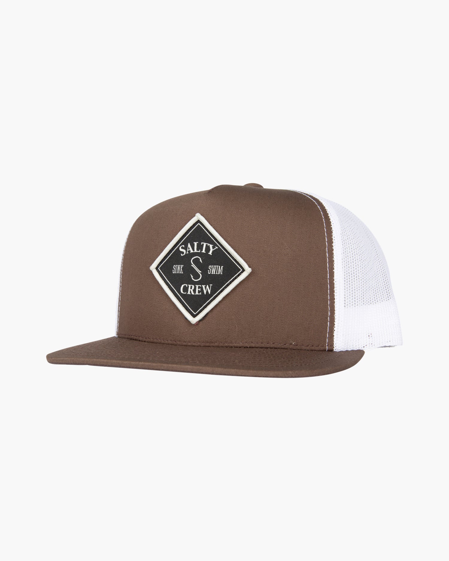 Salty crew HATS Tippet Trucker - Brown/White in Brown/White