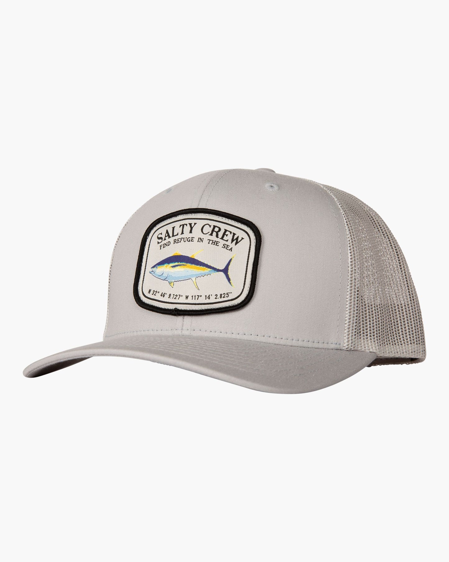 Front of Pacific Grey Retro Trucker